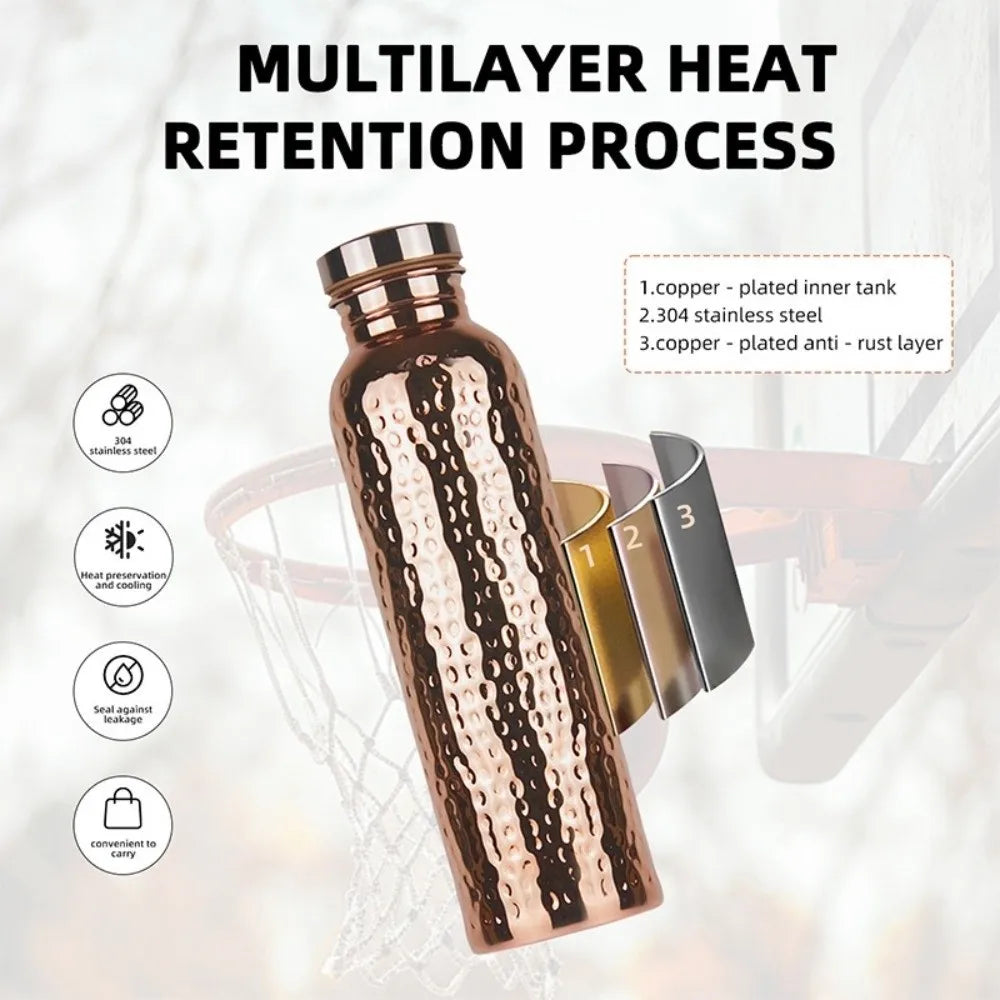 Copper luxury watter bottle